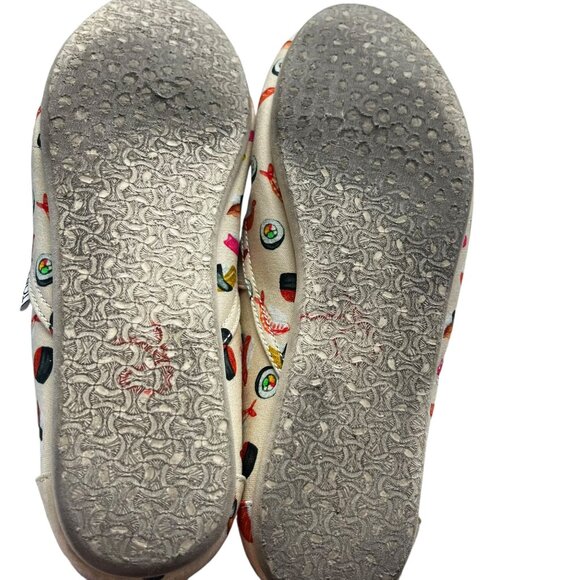 Toms Alpargata Women's Redondo Natural Sushi Dinner Print Shoes Size 8. - Picture 5 of 6